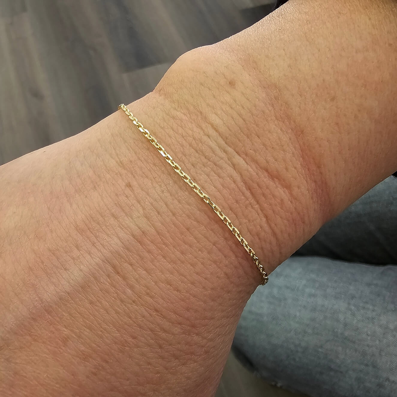 14k yellow gold permanent bracelet Amanda welded